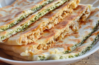 Гёзлеме – горячий привет из Турции: отличная закуска с двумя видами начинки